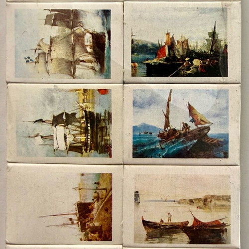 Sea Paintings Collectible Matchboxes Set of 10, like new