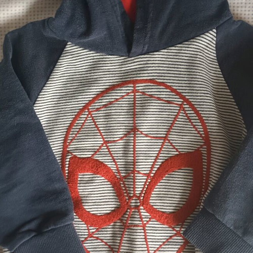Spiderman hoodie sweatshirt for 3-4 years like new, grey