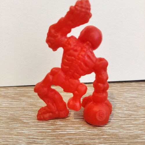Monster In My Pocket Skeleton figure, red, Matchbox