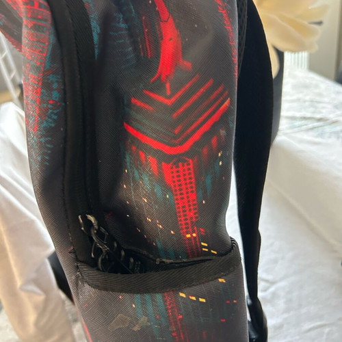 Polo backpack like new, black and red