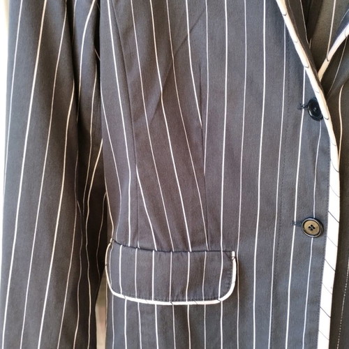 DinoModa striped cotton suit used, blue, size 42