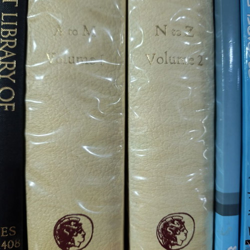 The Oxford Universal Dictionary used, set of two volumes