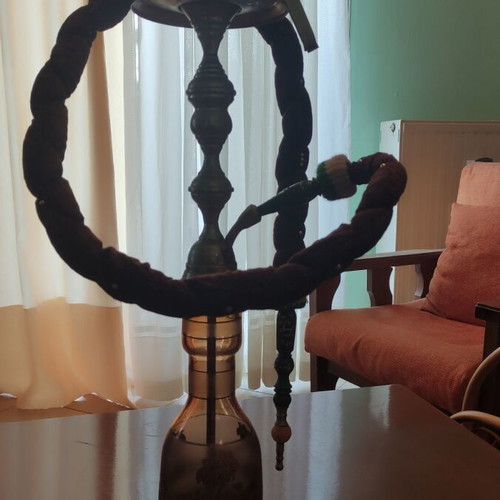 Large traditional handmade hookah 100% functional from Tunisia like new