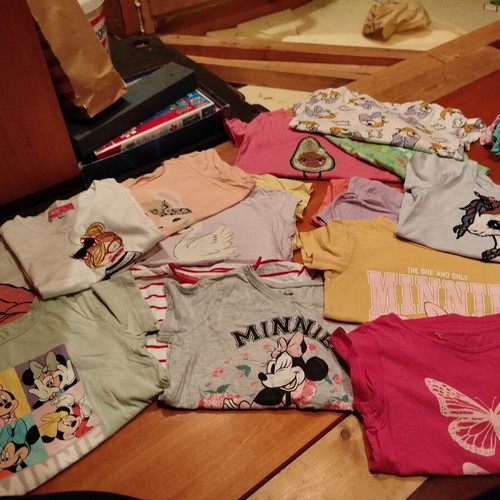Summer set of shorts and t-shirts for girls age 8, used, H&M Zara Sam
