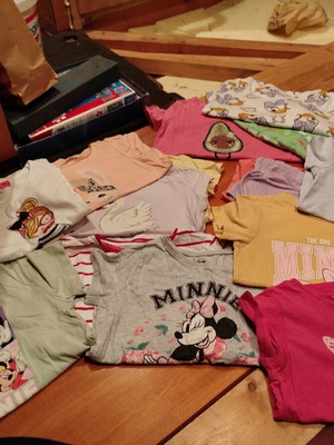 Summer set of shorts and t-shirts for girls age 8, used, H&M Zara Sam
