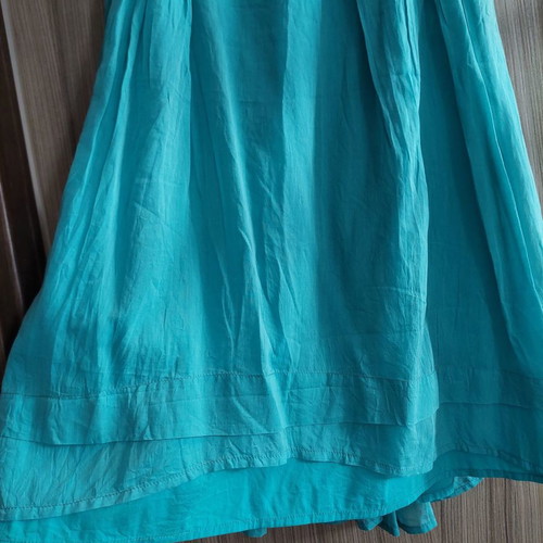 Observe midi dress green emerald used, open back, size S