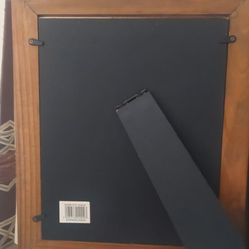 Vintage Vicko photo frames set of 2, unused, 20x25 cm, wood with metal details