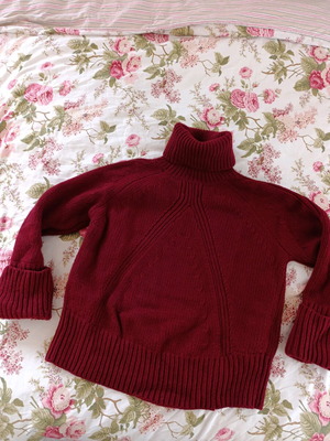 Ba&Sh sweater like new, burgundy color, size S