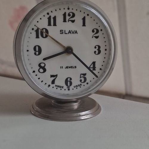 Slava CCCP Alarm Clock Retro 1970 Like New