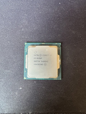 Intel Core i3 9100F used, perfect condition