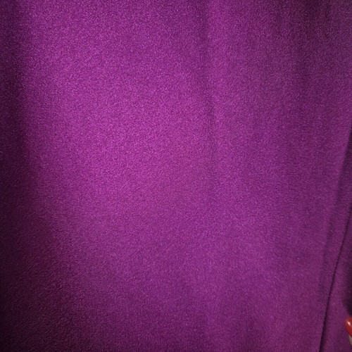 Satin midi dress new, purple with draped chest and leg slit