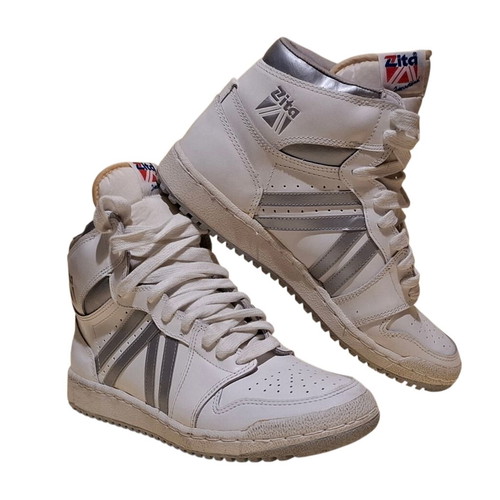 Zita vintage athletic shoes size 41, new, white and silver