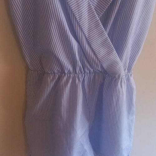 Women's one-piece shorts like new, white and blue, size M