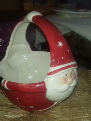 Ceramic Christmas Basket