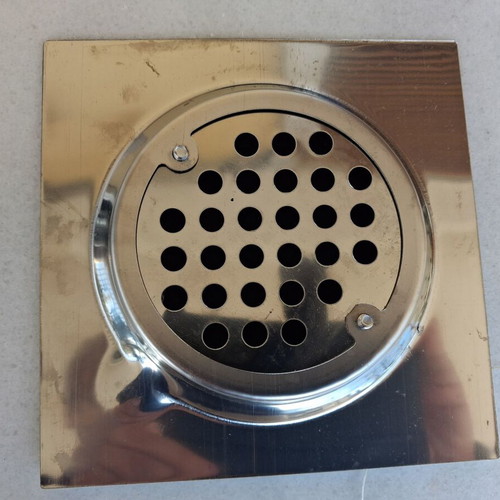 Stainless steel floor drain new 15x15cm with odor prevention cover