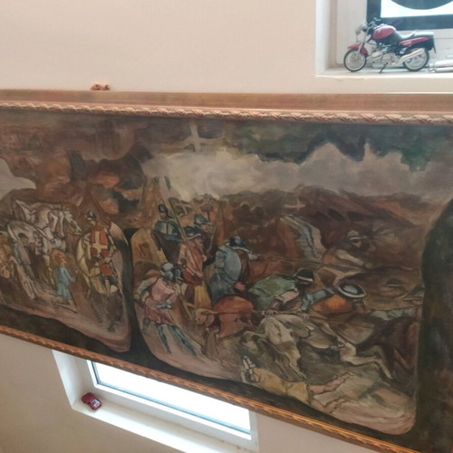 Oil painting on canvas new, signed by artist Metaxa.e