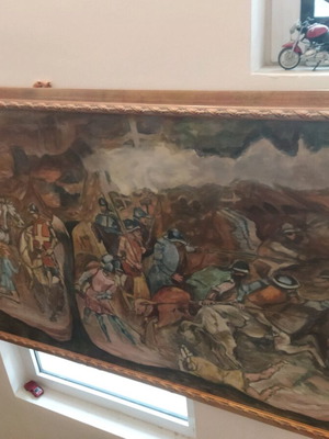 Oil painting on canvas new, signed by artist Metaxa.e