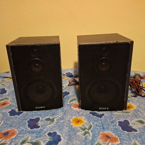 Sony SS-H177 speakers used, set of 2, 50 watt, wooden frame