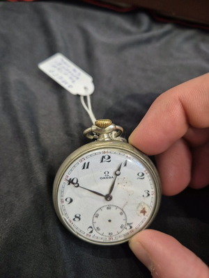 Ρολόι τσέπης Omega μεταχειρισμένο, vintage 1923, λειτουργικό