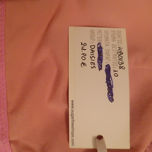 Sugar Free Daisy bikini top new, size M, pink