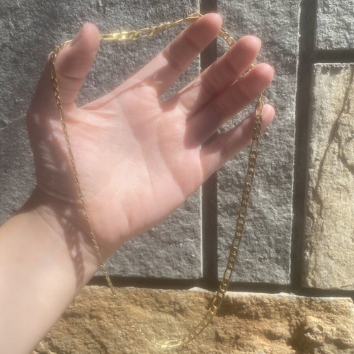 Chain necklace in gold color, new