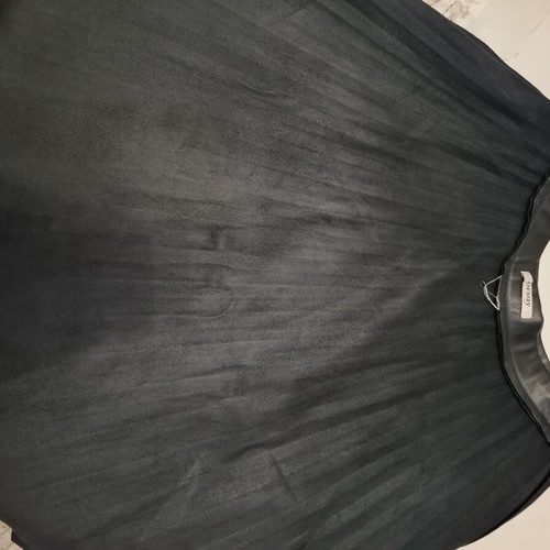 Orsay Midi Pleated Skirt leather look black like new