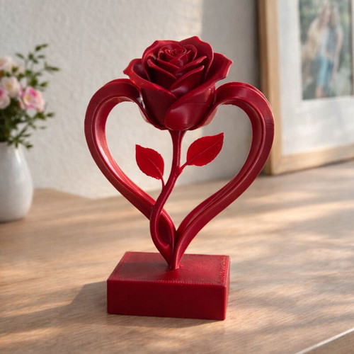 Heart rose red new decorative gift for women