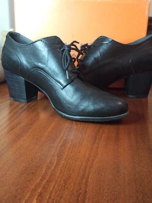 Ragazza ankle boots used, leather, size 40, black