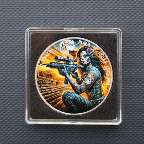 Silver coin Dia de Los Muertos Ghost sniper 2024 limited edition