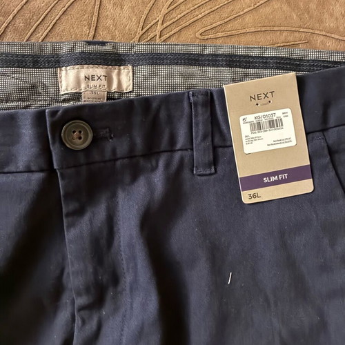 Next pants new, men's, size L, blue