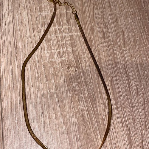 Gold snake necklace new