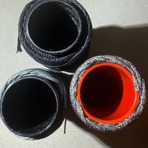 Waxed threads used