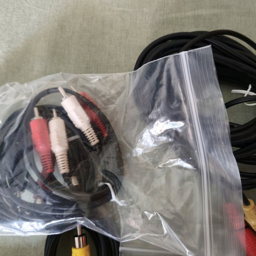 Various audio and video cables and adapters like new, pack