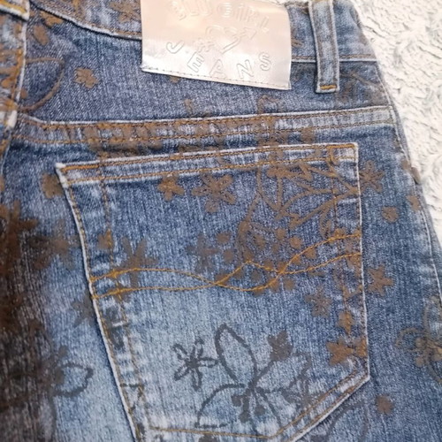 Blugirl Blumarine jeans used, size 36, embossed leather design