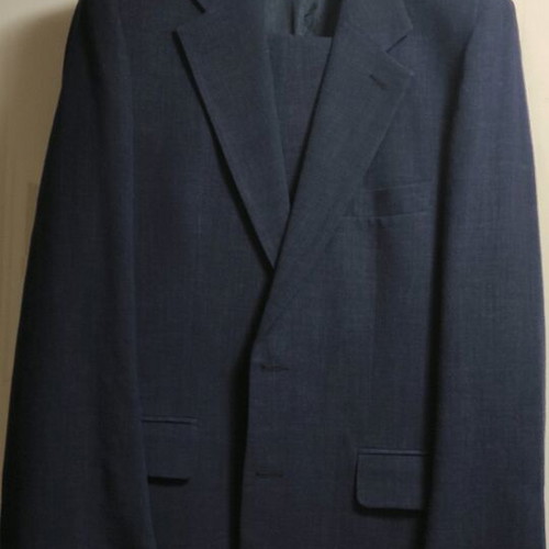 Linen Hibou suit dark blue like new, summer
