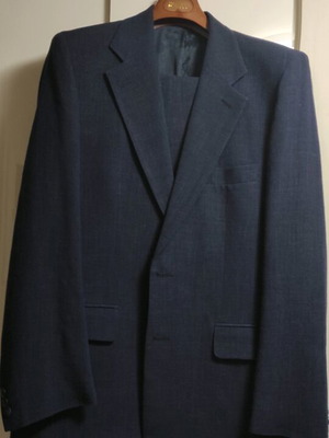Linen Hibou suit dark blue like new, summer