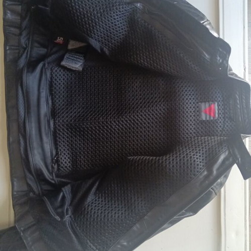 Dainese mid season leather motorcycle jacket size 50