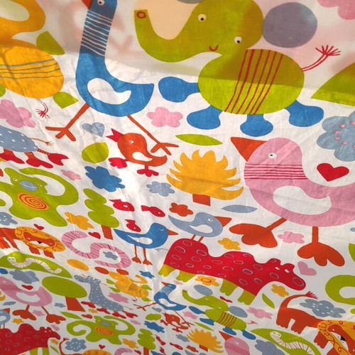 IKEA Animal Zoo cotton fabric new 1.20x3.00m Eva Lundgreen 2008