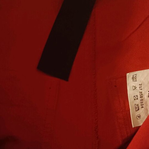 Men's red pants like new Black Label baggy drop crotch