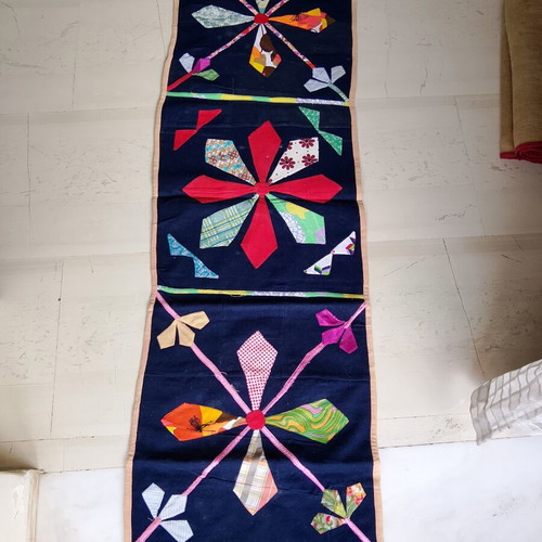 Μάλλινο χειροποίητο χαλί Patchwork Quilt σαν καινούργιο