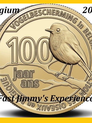 Official Relief Coin Protecting Birds 2.5 Euro 2022 Belgium new
