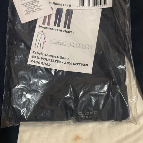 Fageo men's work pants size S brand new dark blue