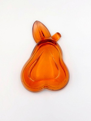 Glass bowl pear-shaped used