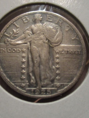 Αμερική USA ασημένιο quarter dollar 1925 μεταχειρισμένο