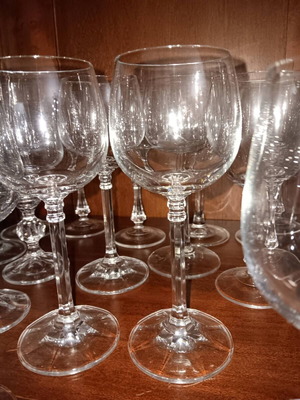 Crystal glasses like new, complete set