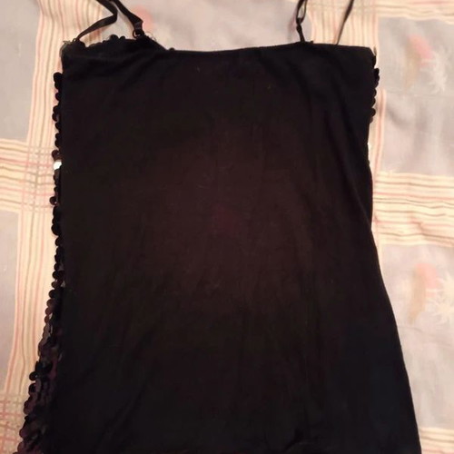Zara black sequined top like new, fits S-M