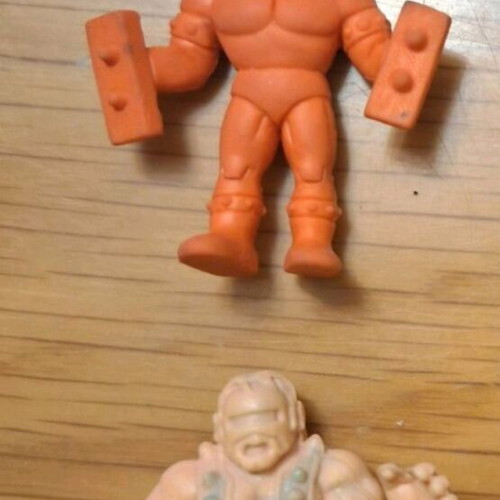 Kinkeshi Kinnikuman original 1984, 2 μεταχειρισμένα φιγούρες