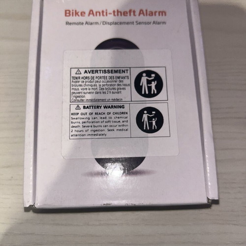 Motorcycle Anti-Theft Alarm new, requires 2 AA batteries