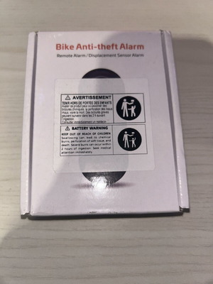 Motorcycle Anti-Theft Alarm new, requires 2 AA batteries