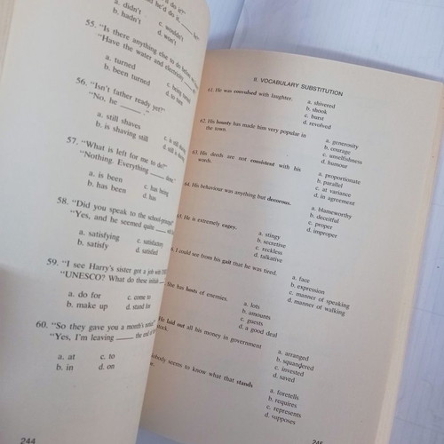 A Michigan Proficiency Practice Book used with notes